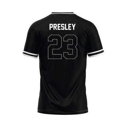 Northeastern State - NCAA Baseball : Ty Presley - Black Jersey-1