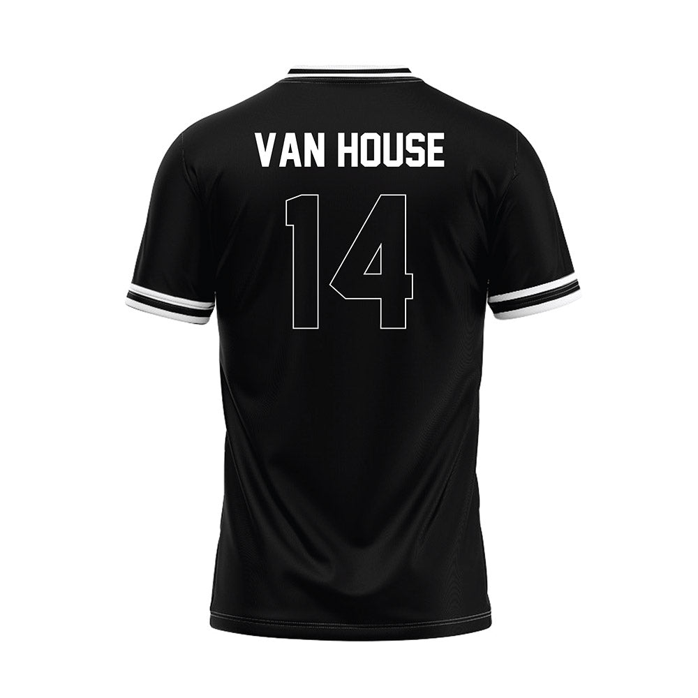 Northeastern State - NCAA Baseball : Preston Van House - Black Jersey-1