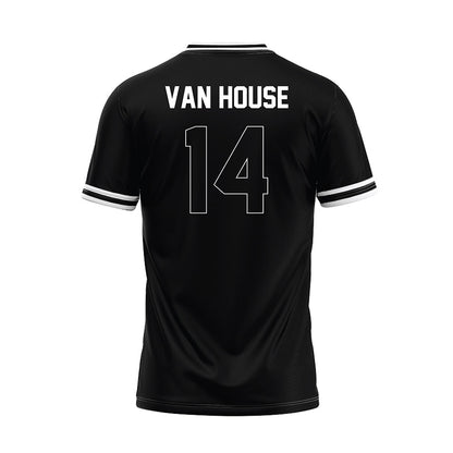 Northeastern State - NCAA Baseball : Preston Van House - Black Jersey-1
