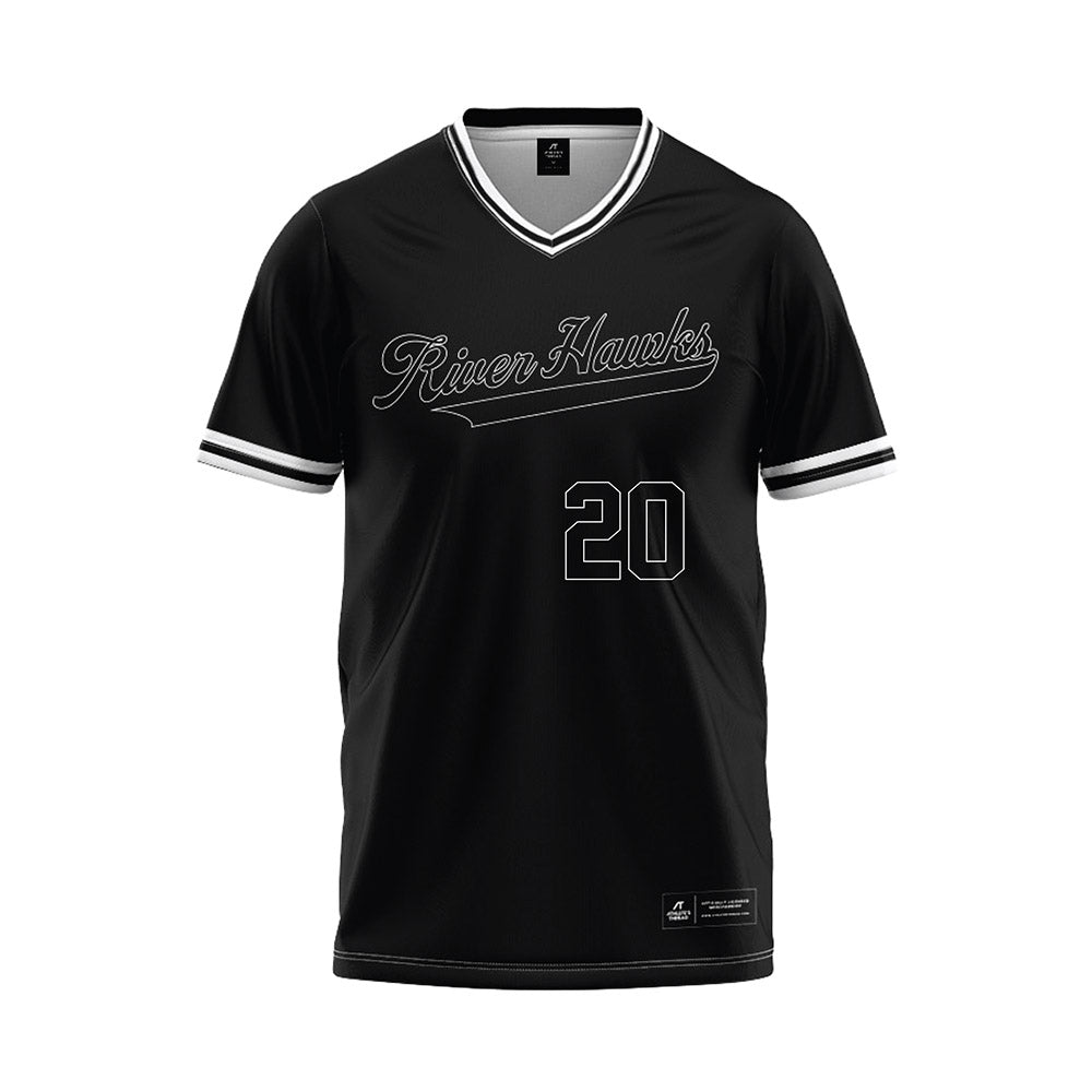 Northeastern State - NCAA Baseball : Cameron Carter - Black Jersey-0