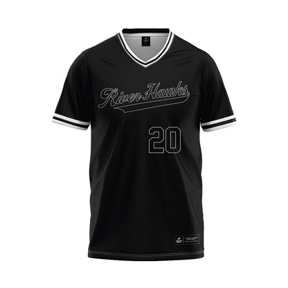 Northeastern State - NCAA Baseball : Cameron Carter - Black Jersey-0