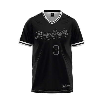Northeastern State - NCAA Baseball : Klete Finley - Black Jersey-0