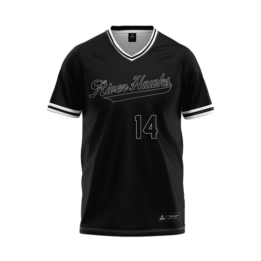 Northeastern State - NCAA Baseball : Preston Van House - Black Jersey-0