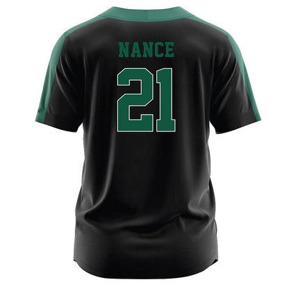 Northeastern State - NCAA Softball : Madison Nance - Black Jersey-1