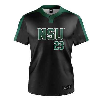Northeastern State - NCAA Softball : Annsleigh Morris - Black Jersey-0