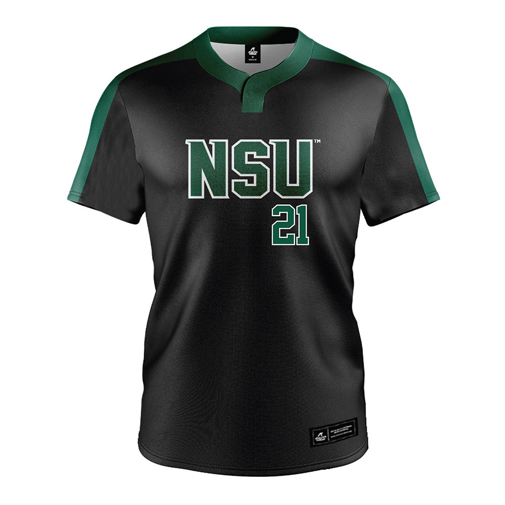 Northeastern State - NCAA Softball : Madison Nance - Black Jersey-0