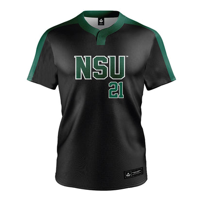 Northeastern State - NCAA Softball : Madison Nance - Black Jersey-0