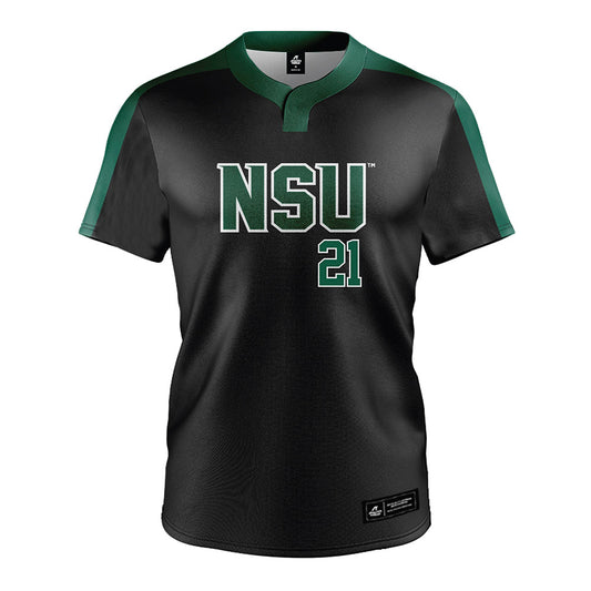 Northeastern State - NCAA Softball : Madison Nance - Black Jersey-0