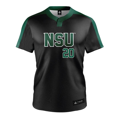 Northeastern State - NCAA Softball : Megan Fultz - Black Jersey-0