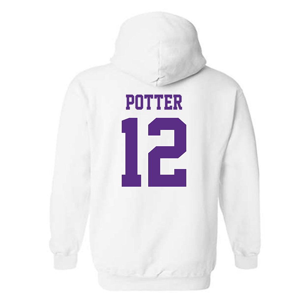 TCU - NCAA Football : David Potter - Classic Shersey Hooded Sweatshirt-1