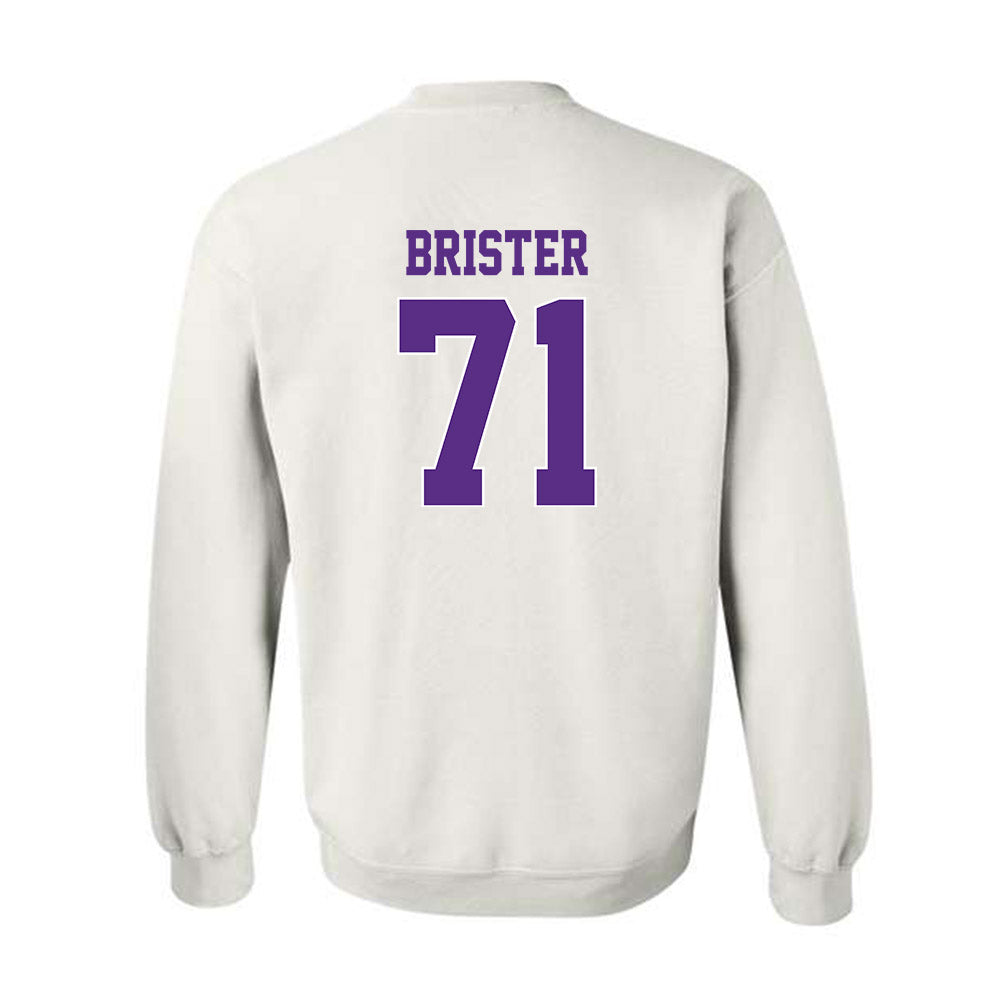 TCU - NCAA Football : Creece Brister - Classic Shersey Crewneck Sweatshirt-1