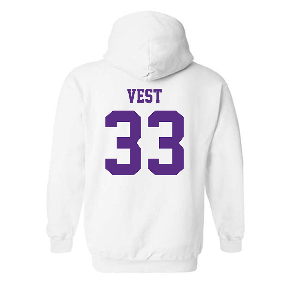 TCU - NCAA Women's Soccer : Grace Vest - Classic Shersey Hooded Sweatshirt-1