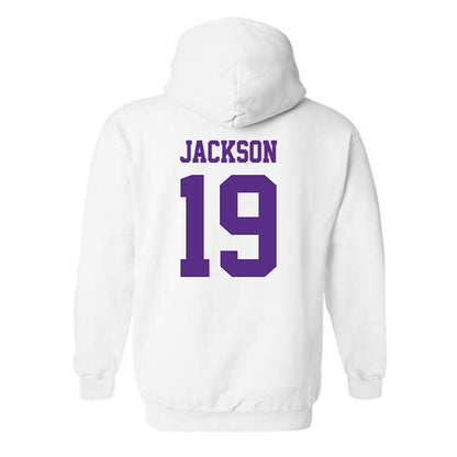 TCU - NCAA Football : Kylin Jackson - Classic Shersey Hooded Sweatshirt-1