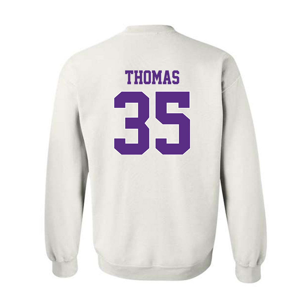 TCU - NCAA Baseball : Ethan Thomas - Classic Shersey Crewneck Sweatshirt-1