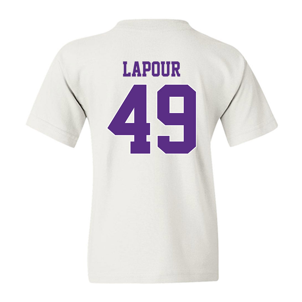 TCU - NCAA Baseball : Tommy LaPour - Classic Shersey Youth T-Shirt-1