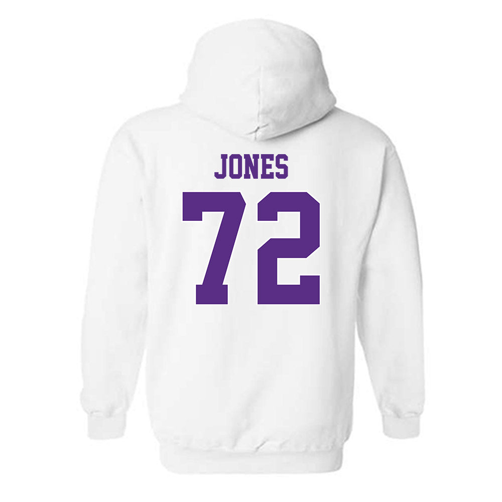 TCU - NCAA Football : Jackson Jones - Classic Shersey Hooded Sweatshirt-1