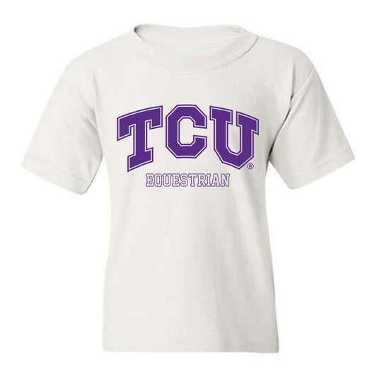 TCU - NCAA Equestrian : Annie Kimball - Classic Shersey Youth T-Shirt-0