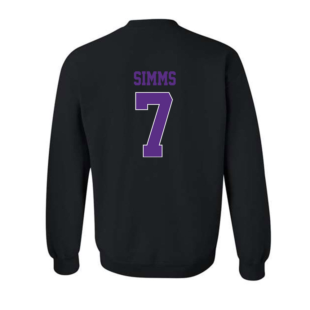 TCU - NCAA Football : Julius Simms - Classic Fashion Shersey Crewneck Sweatshirt-1