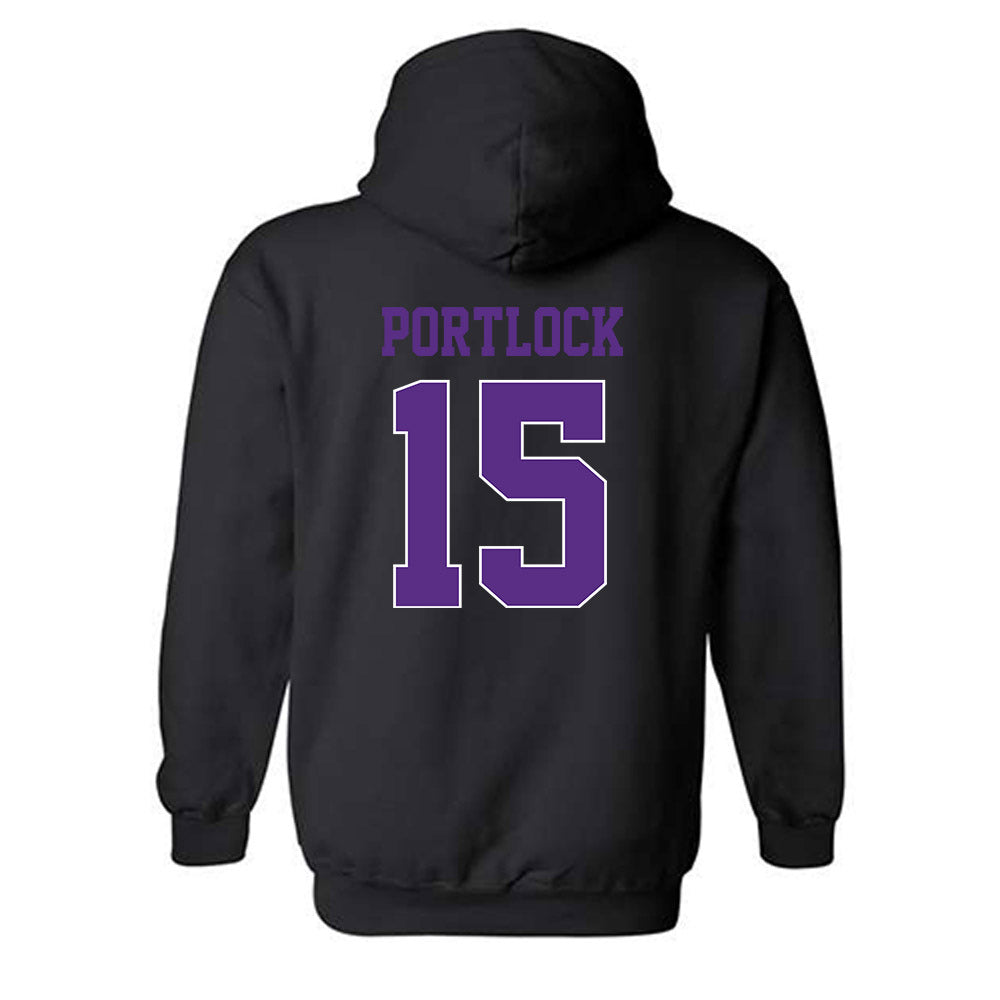 TCU - NCAA Women's Basketball : Sarah Portlock - Classic Fashion Shersey Hooded Sweatshirt-1