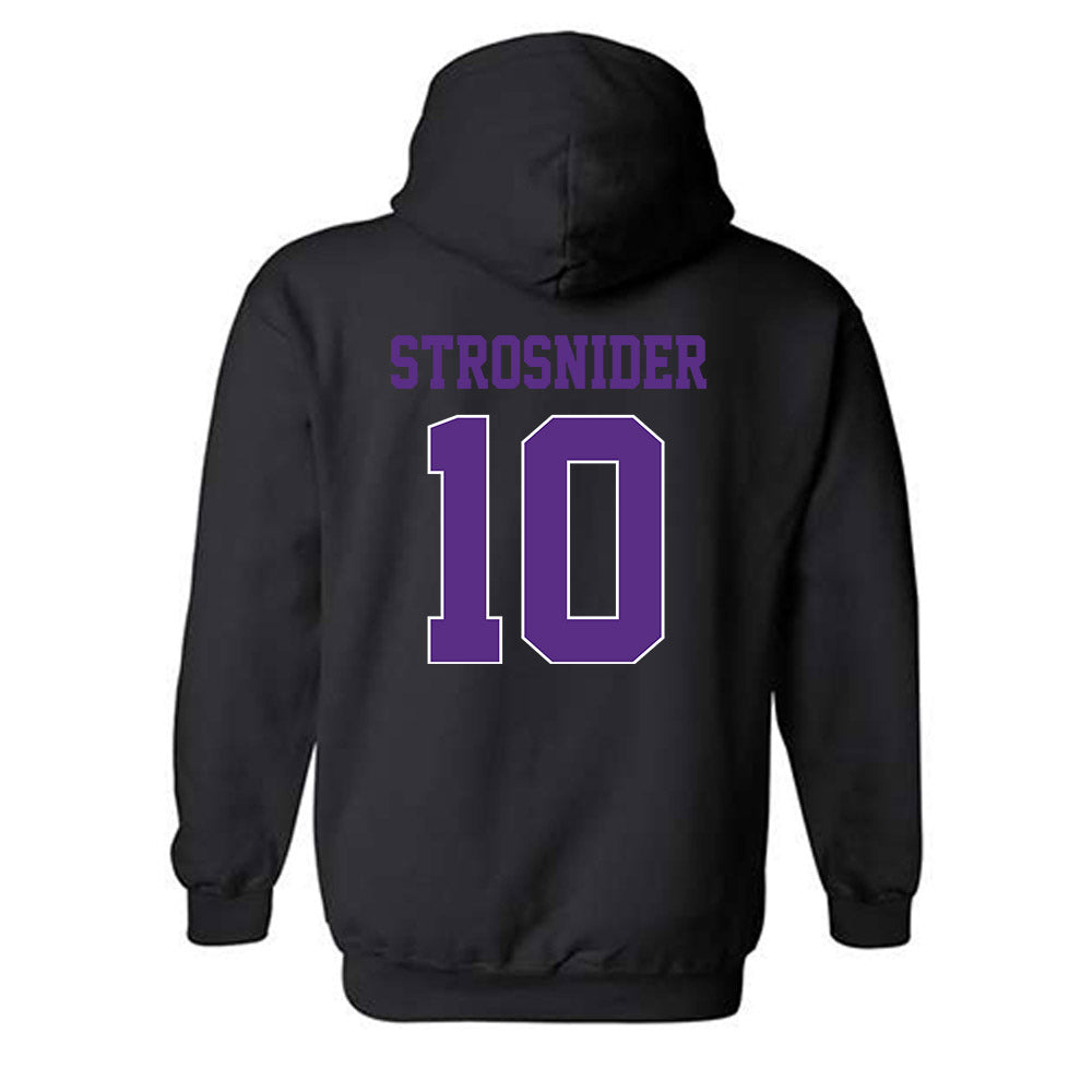TCU - NCAA Baseball : Sawyer Strosnider - Classic Fashion Shersey Hooded Sweatshirt-1