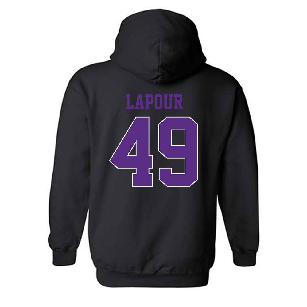 TCU - NCAA Baseball : Tommy LaPour - Classic Fashion Shersey Hooded Sweatshirt-1