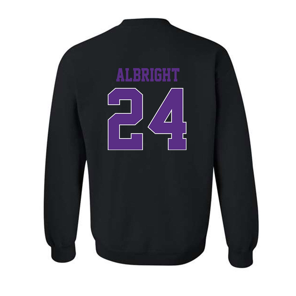 TCU - NCAA Football : Joseph Albright - Classic Fashion Shersey Crewneck Sweatshirt-1