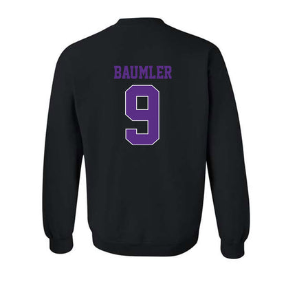 TCU - NCAA Baseball : Trever Baumler - Classic Fashion Shersey Crewneck Sweatshirt-1