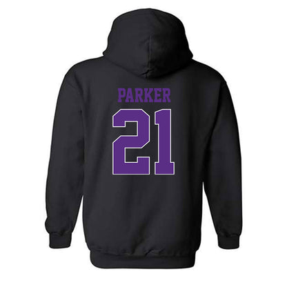 TCU - NCAA Women's Basketball : Taliyah Parker - Classic Fashion Shersey Hooded Sweatshirt-1