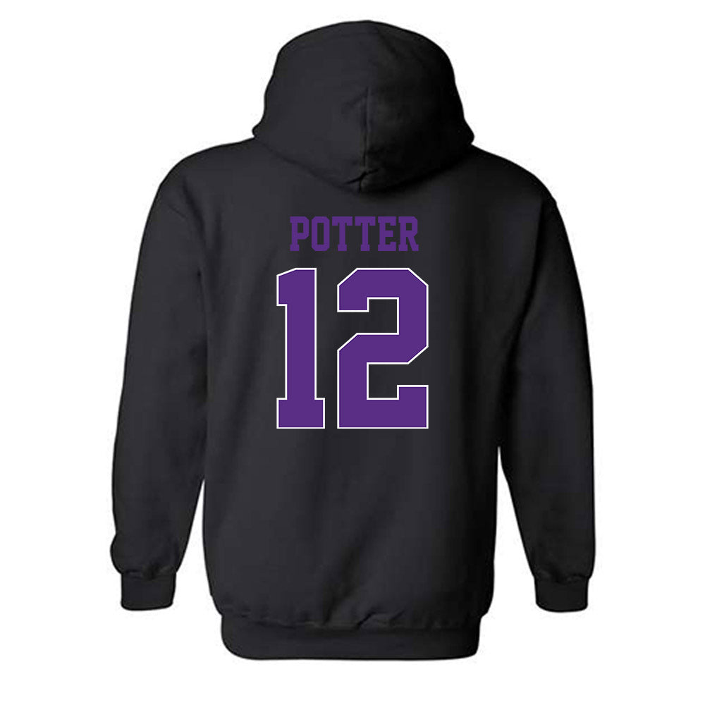 TCU - NCAA Football : David Potter - Classic Fashion Shersey Hooded Sweatshirt-1