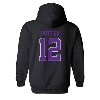 TCU - NCAA Football : David Potter - Classic Fashion Shersey Hooded Sweatshirt-1