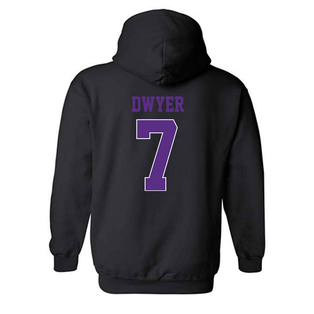 TCU - NCAA Football : Jordan Dwyer - Classic Fashion Shersey Hooded Sweatshirt-1