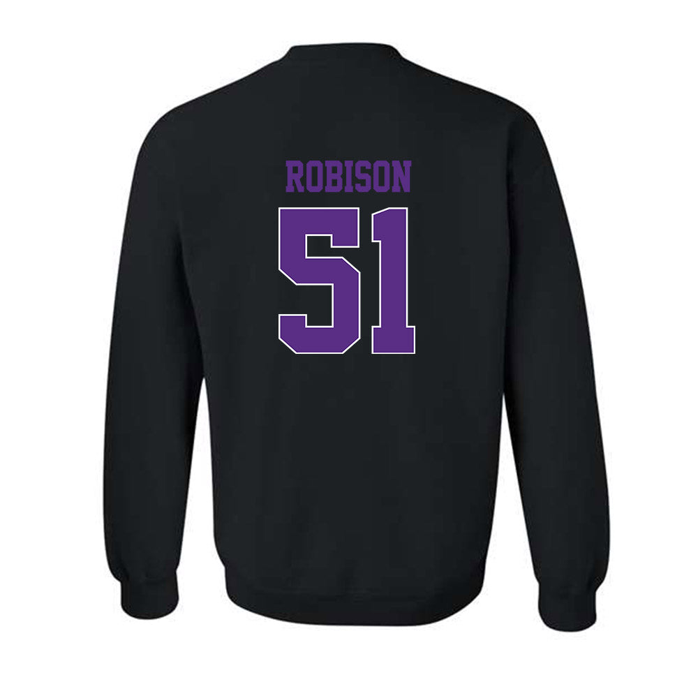 TCU - NCAA Football : Devan Robison - Classic Fashion Shersey Crewneck Sweatshirt-1