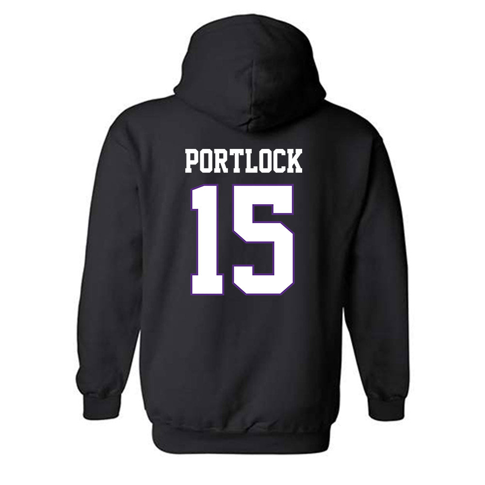 TCU - NCAA Women's Basketball : Sarah Portlock - Classic Fashion Shersey Hooded Sweatshirt-1