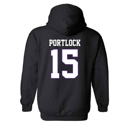 TCU - NCAA Women's Basketball : Sarah Portlock - Classic Fashion Shersey Hooded Sweatshirt-1