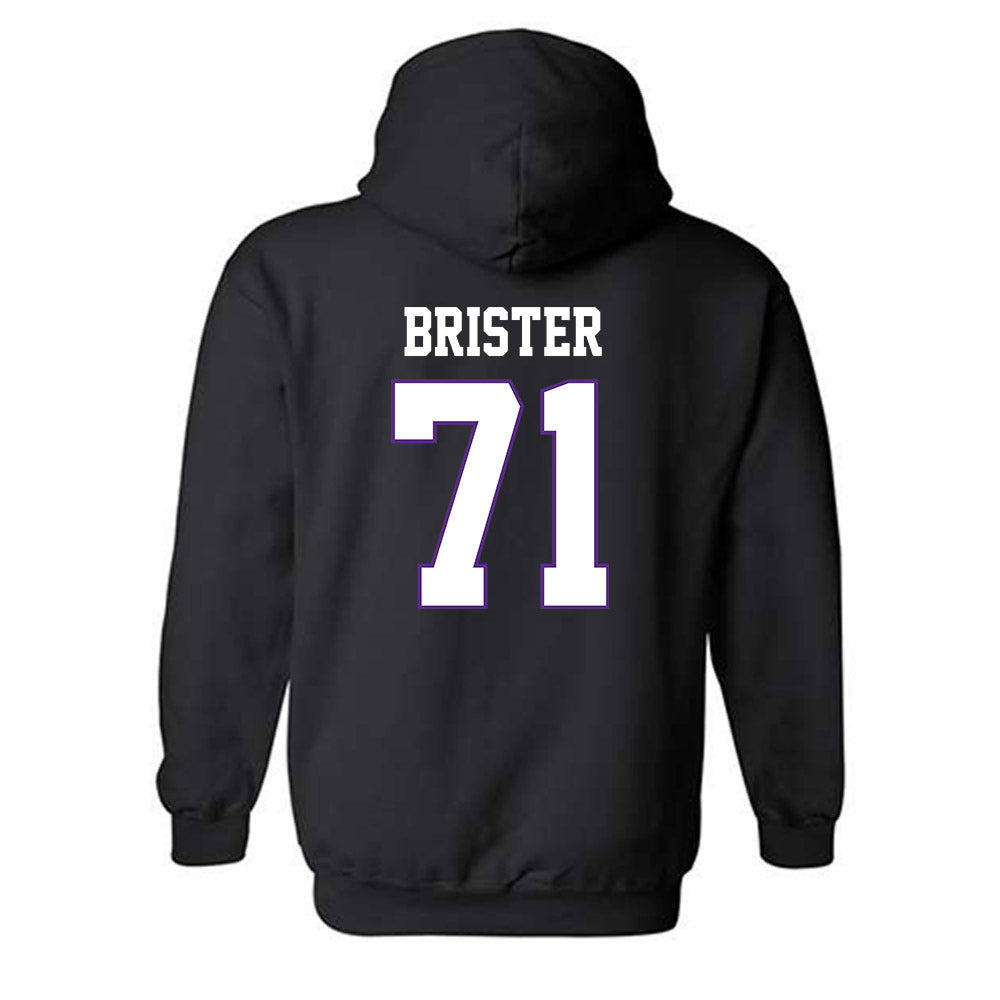 TCU - NCAA Football : Creece Brister - Classic Fashion Shersey Hooded Sweatshirt-1