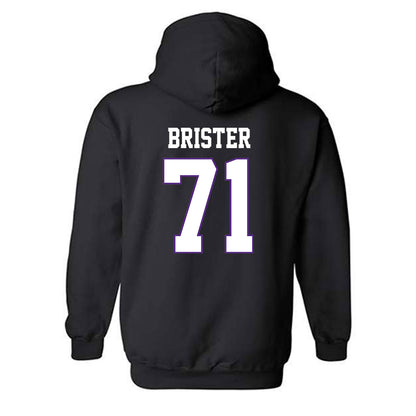 TCU - NCAA Football : Creece Brister - Classic Fashion Shersey Hooded Sweatshirt-1