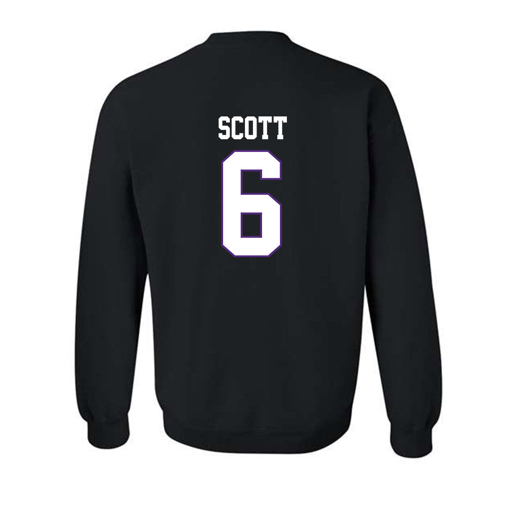 TCU - NCAA Football : Jeremy Scott - Classic Fashion Shersey Crewneck Sweatshirt-1