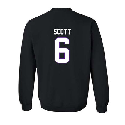 TCU - NCAA Football : Jeremy Scott - Classic Fashion Shersey Crewneck Sweatshirt-1