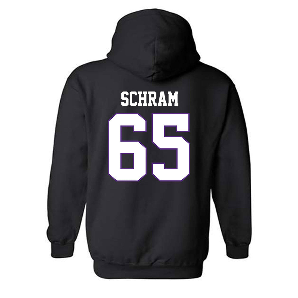 TCU - NCAA Football : Logan Schram - Classic Fashion Shersey Hooded Sweatshirt-1
