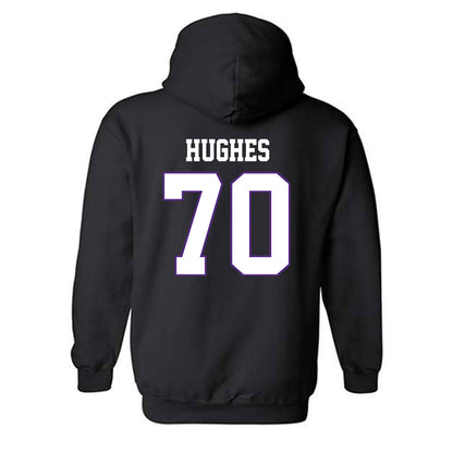 TCU - NCAA Football : Ryan Hughes - Classic Fashion Shersey Hooded Sweatshirt-1