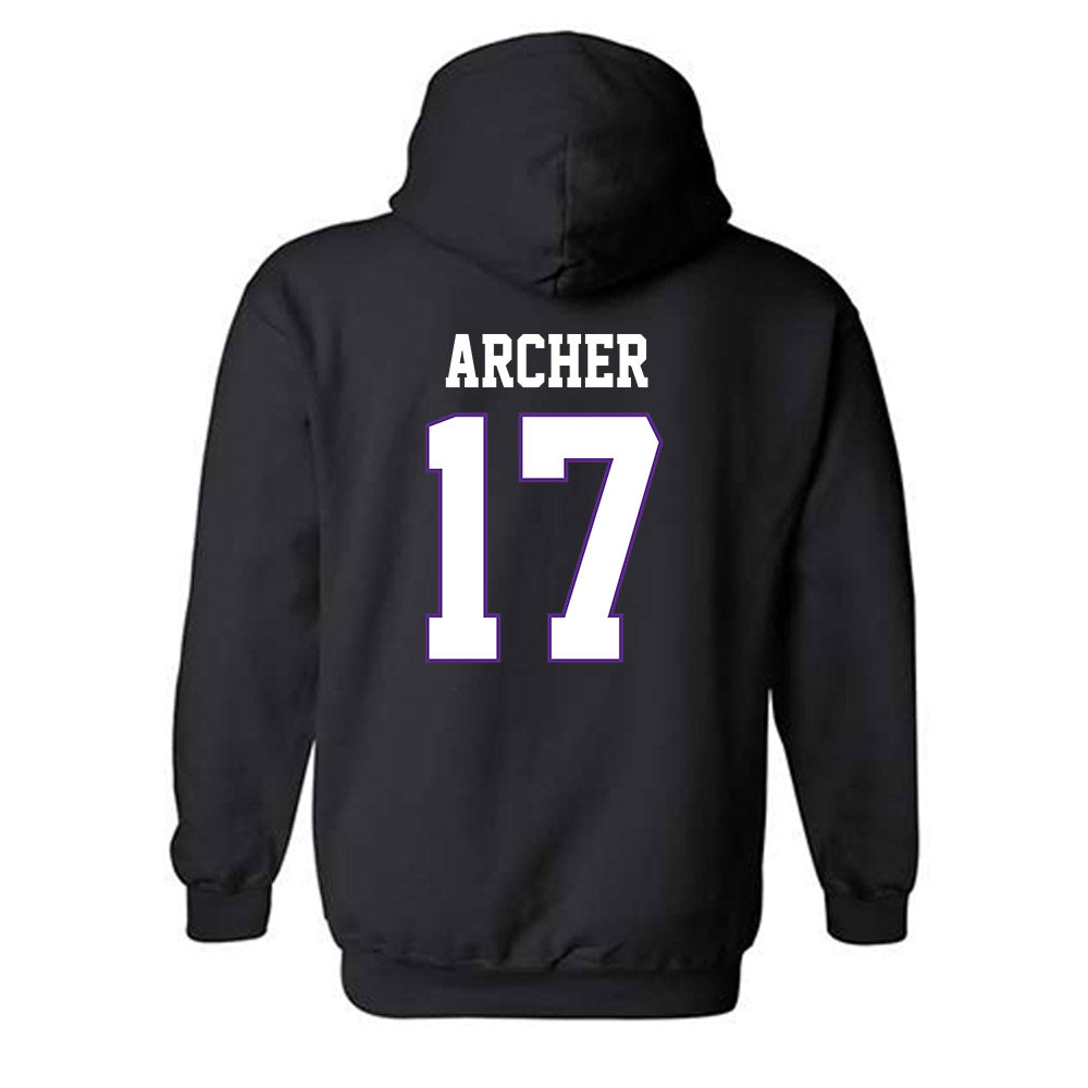 TCU - NCAA Women's Volleyball : Rosemary Archer - Classic Fashion Shersey Hooded Sweatshirt-1