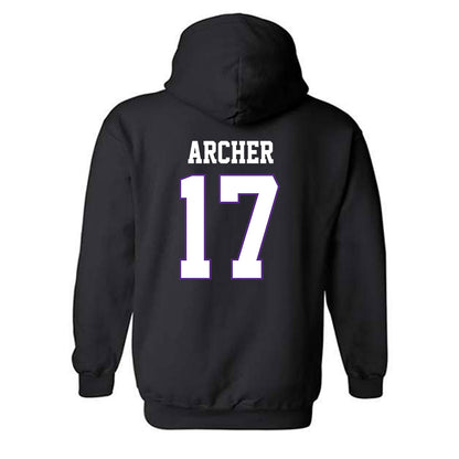TCU - NCAA Women's Volleyball : Rosemary Archer - Classic Fashion Shersey Hooded Sweatshirt-1