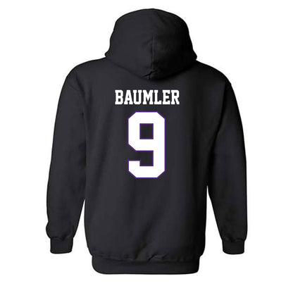 TCU - NCAA Baseball : Trever Baumler - Classic Fashion Shersey Hooded Sweatshirt-1