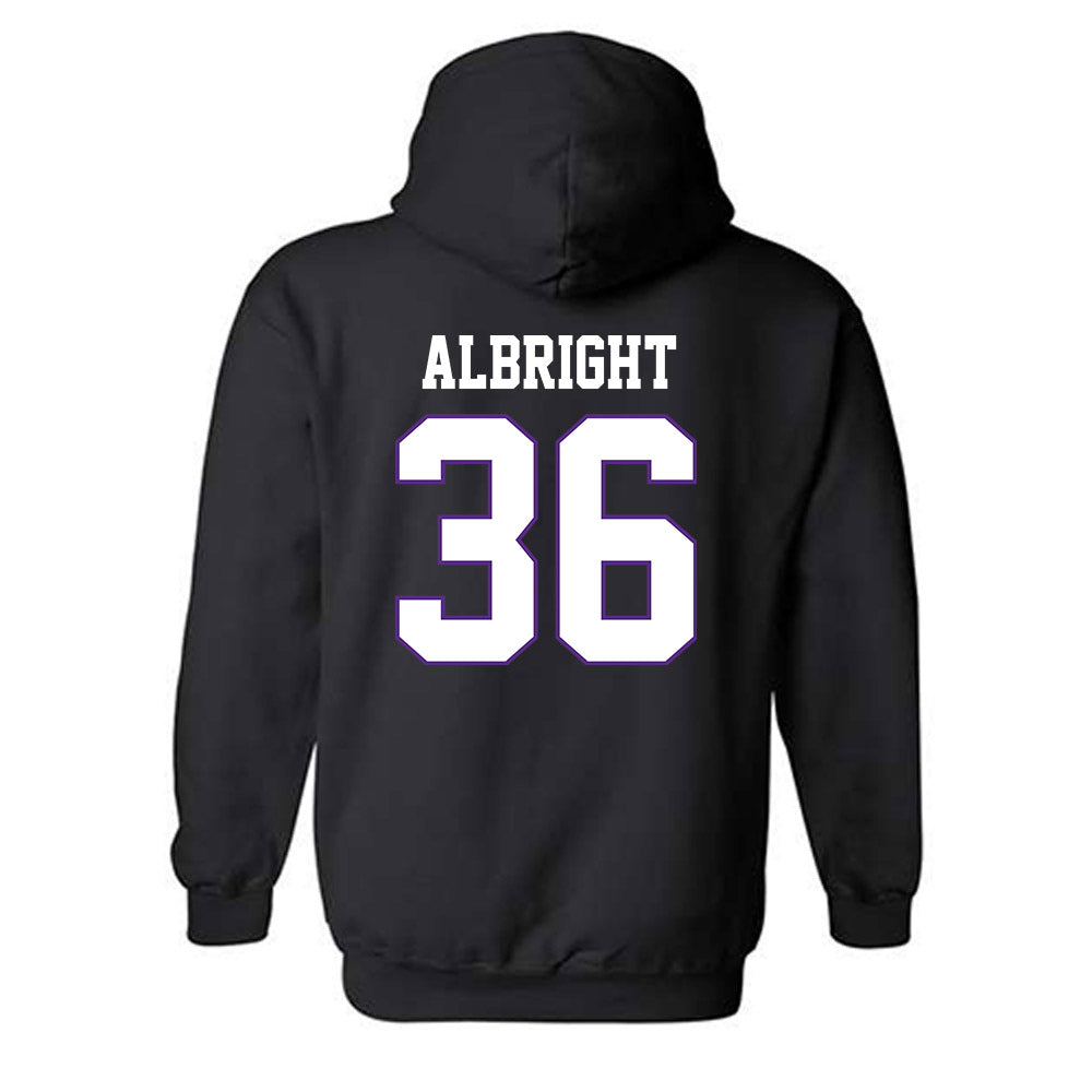 TCU - NCAA Football : Joseph Albright - Classic Fashion Shersey Hooded Sweatshirt-1