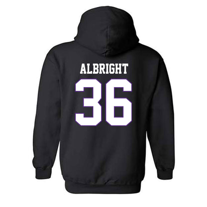 TCU - NCAA Football : Joseph Albright - Classic Fashion Shersey Hooded Sweatshirt-1