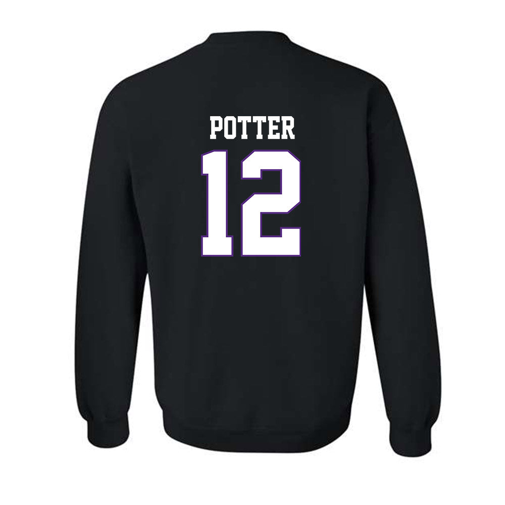 TCU - NCAA Football : David Potter - Classic Fashion Shersey Crewneck Sweatshirt-1