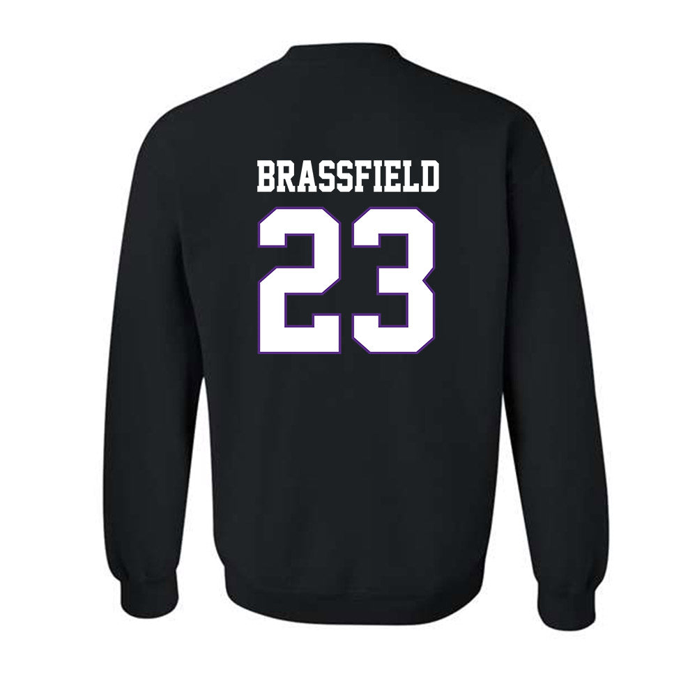 TCU - NCAA Baseball : Mason Brassfield - Classic Fashion Shersey Crewneck Sweatshirt-1
