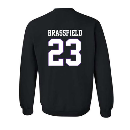 TCU - NCAA Baseball : Mason Brassfield - Classic Fashion Shersey Crewneck Sweatshirt-1