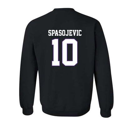 TCU - NCAA Men's Basketball : Milos Spasojevic - Classic Fashion Shersey Crewneck Sweatshirt-1