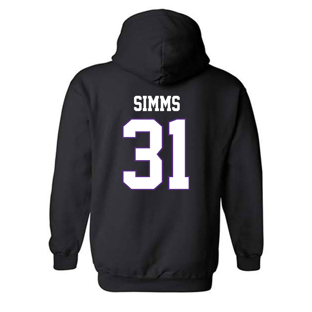 TCU - NCAA Football : Julius Simms - Classic Fashion Shersey Hooded Sweatshirt-1